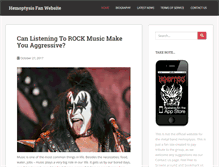 Tablet Screenshot of hemoptysismetal.com